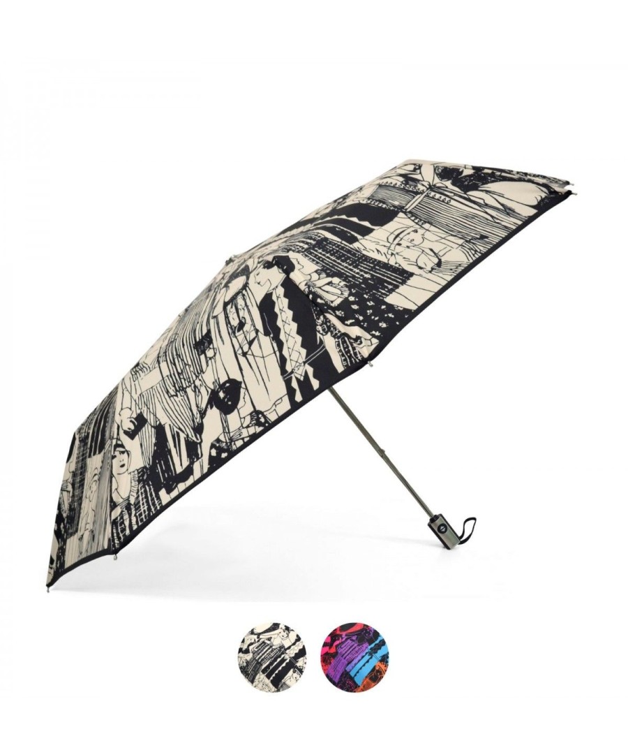 Femme Maison Pierre Vaux | Parapluie "Mini Automatique" Les Graphiques