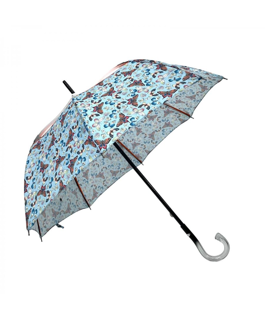 Femme Maison Pierre Vaux | Parapluie "Imprime Transparent" - Long Manuel - N°1