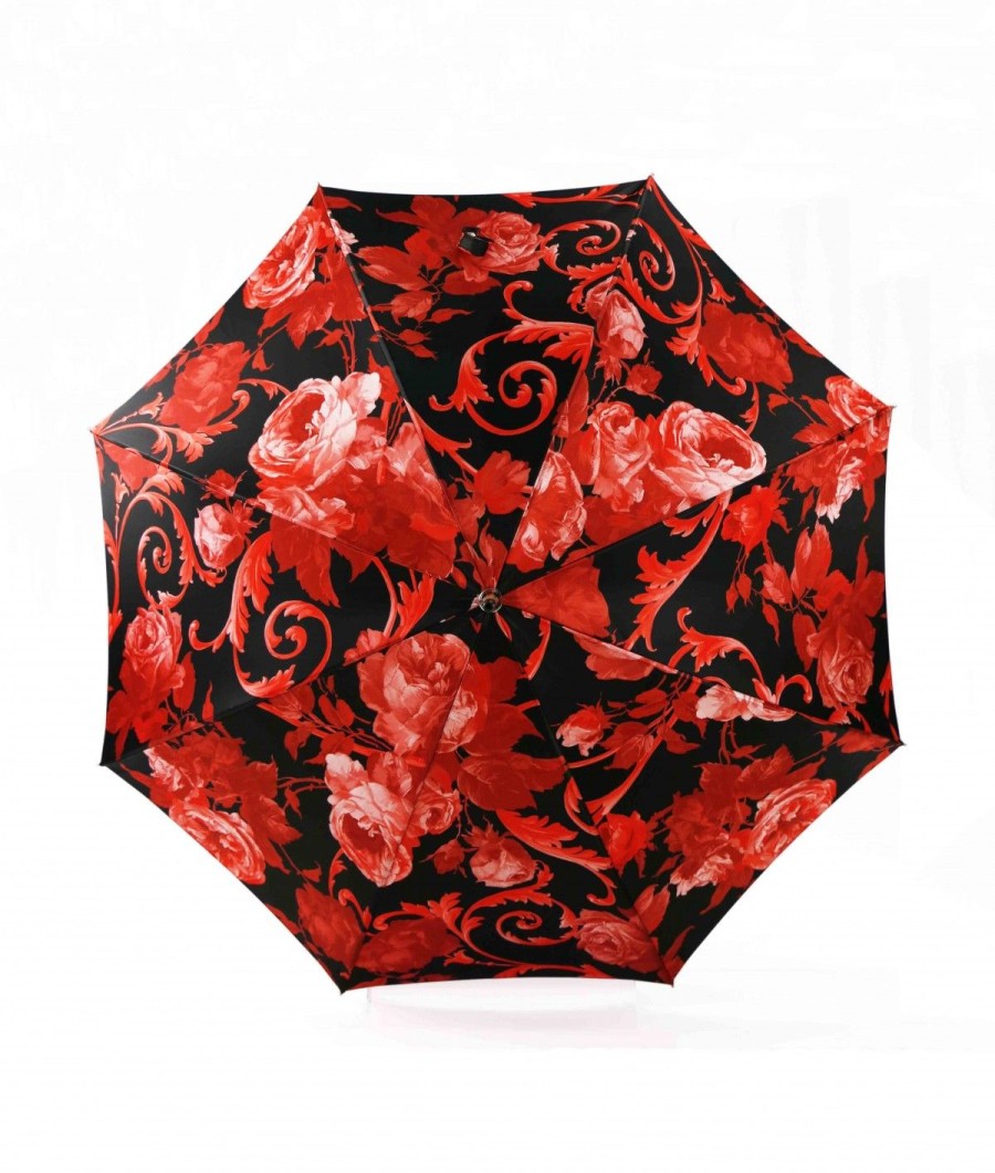 Femme Maison Pierre Vaux | Parapluie Satin Imprimes Fantaisie - Long Manuel N°20