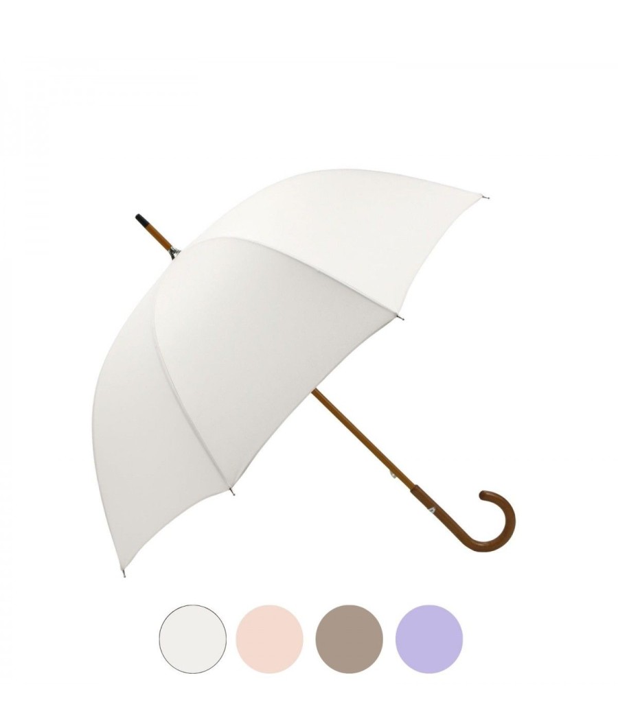 Femme Maison Pierre Vaux | Parapluie-Ombrelle - "Les Unis Pastels" - Long Manuel