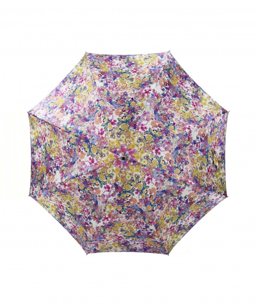 Femme Maison Pierre Vaux | Parapluie Satin Imprimes Fantaisie - Long Manuel N°14