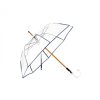 Femme Maison Pierre Vaux | Parapluie "Transparent Classique' Manuel - Marine