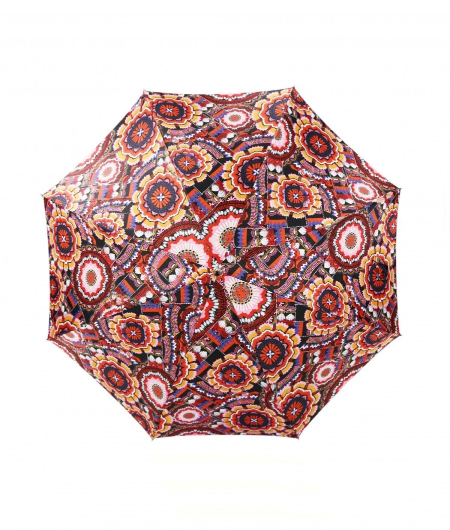 Femme Maison Pierre Vaux | Parapluie Satin Imprimes Fantaisie - Long Manuel N°4