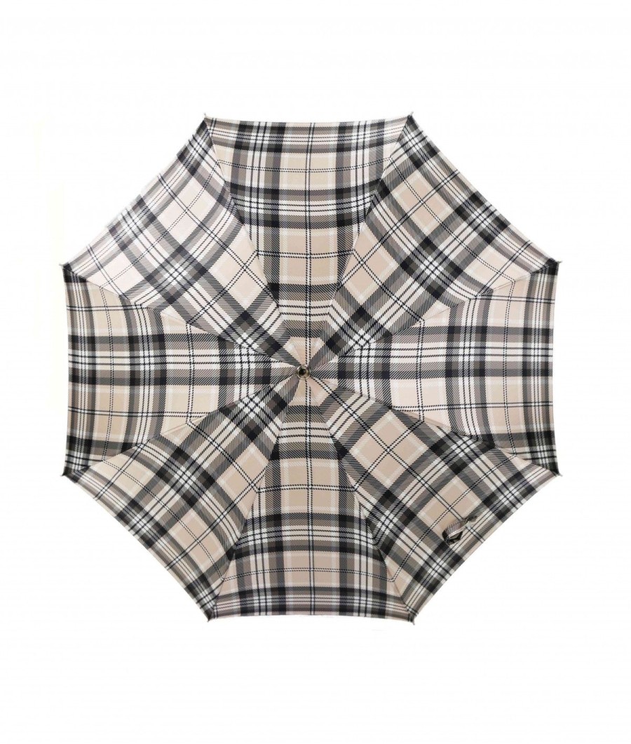 Femme Maison Pierre Vaux | Parapluie Satin Imprimes Fantaisie - Long Manuel N°8