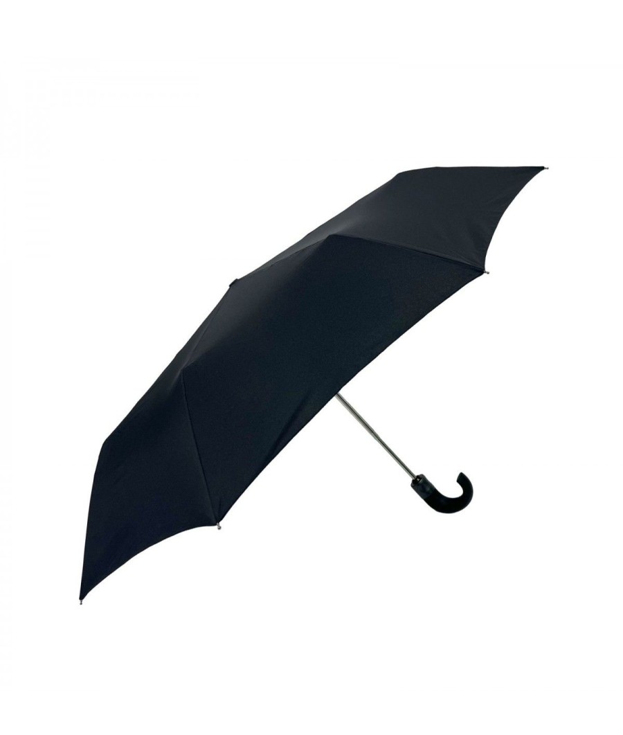 Homme Maison Pierre Vaux | Parapluie Mini Pliant Noir Automatique