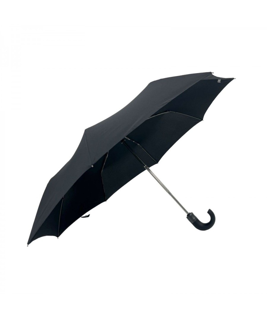 Homme Maison Pierre Vaux | Parapluie Mini Pliant Noir Automatique