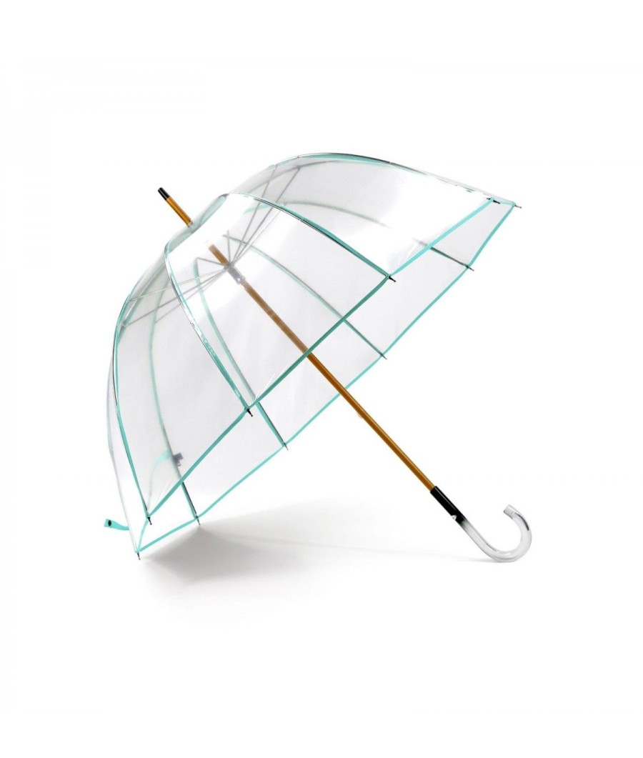 Femme Maison Pierre Vaux | Parapluie "Cloche Ganse Couleur" Transparent - Long Manuel