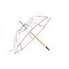 Femme Maison Pierre Vaux | Parapluie "Transparent Classique' Manuel - Fushia