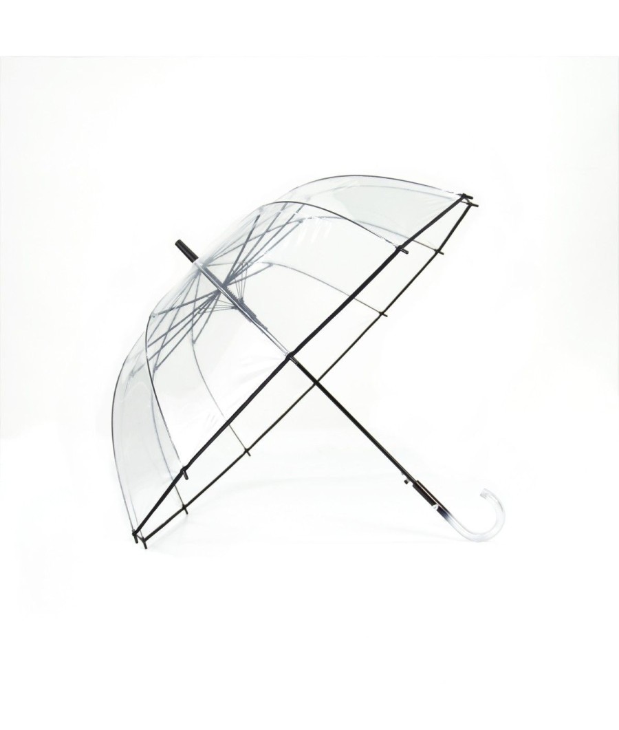 Femme Maison Pierre Vaux | Parapluie "Transparent 12 Pans" - Long Automatique